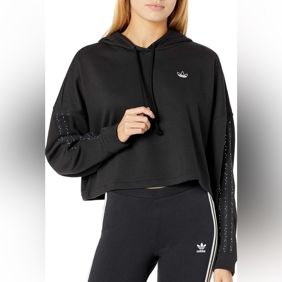 adidas Sweaters - Adidas Originals Women's Basketball Cropped Hoodie